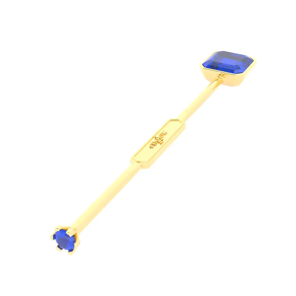 Miniaturbild: Viski Sitta - Whiskey Stirrer Sitta with Blue Sapphire - GIFT SET
