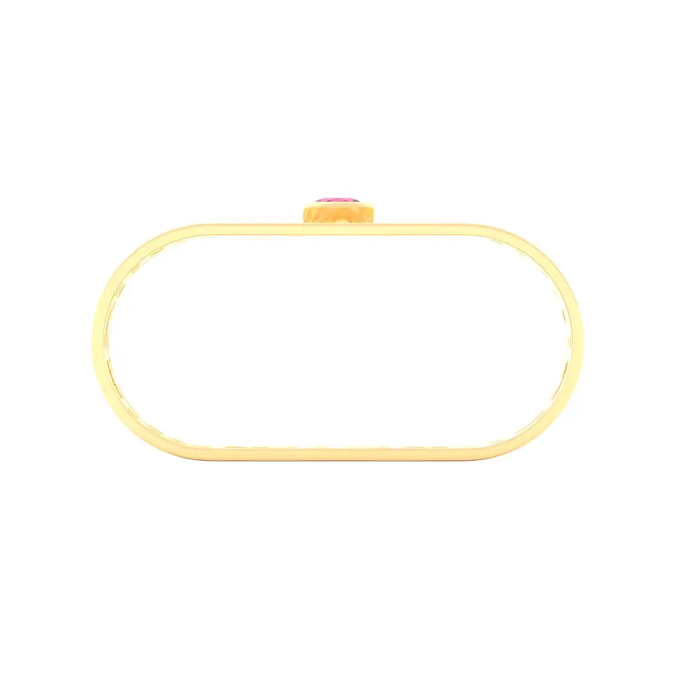 Thumbnail: Sands Art-Déco - Napkin Rings with Pink Sapphire - GIFT SET 2 pieces