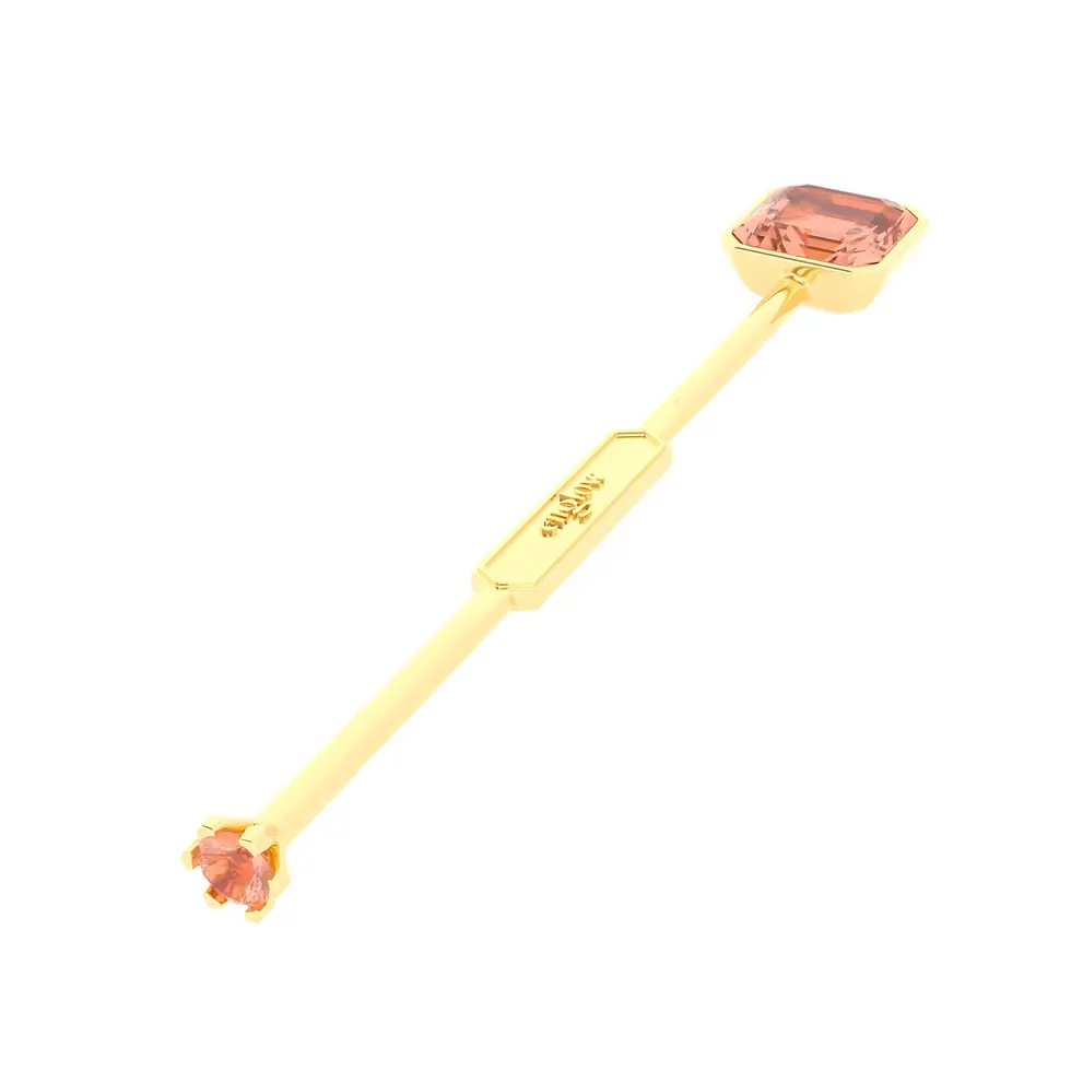 Miniaturbild: Viski Sitta - Whiskey Stirrer Sitta with Peach Tourmaline