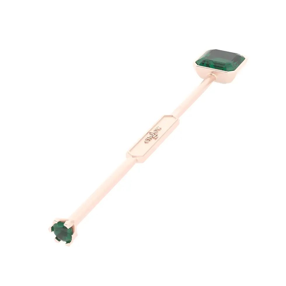 Miniaturbild: Viski Sitta - Whiskey Stirrer Sitta with Columbian Emerald