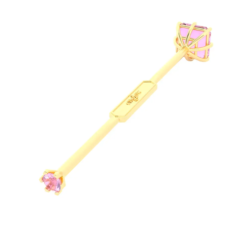 Miniaturbild: Viski Saba - Whiskey Stirrer Saba with Pink Amethyst