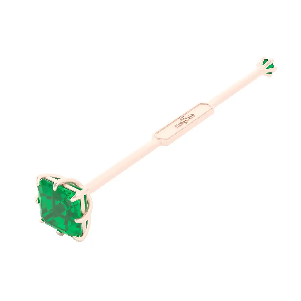 Miniaturbild: Viski Saba - Rose Gold with Zambian Emerald