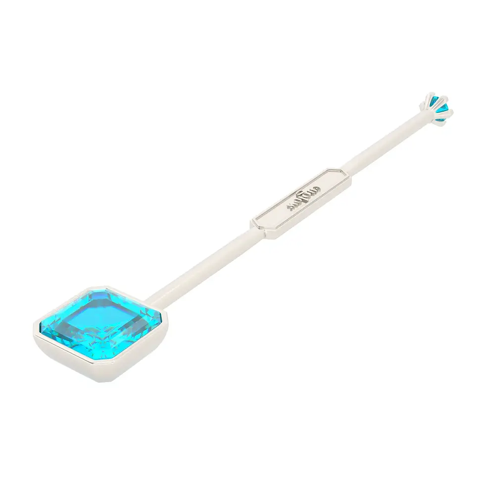 Miniaturbild: Viski Sitta - Whiskey Stirrer Sitta with Blue Zircon