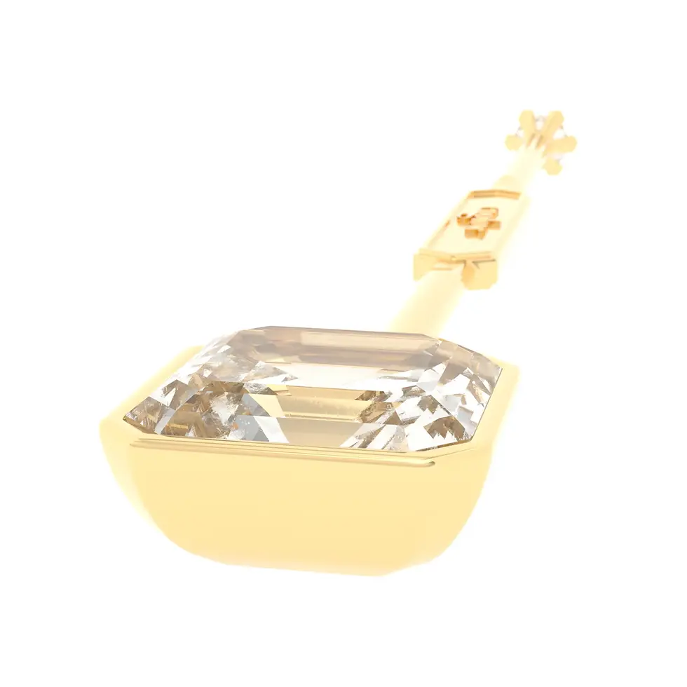 Miniaturbild: Viski Sitta - Yellow Gold with White Sapphire