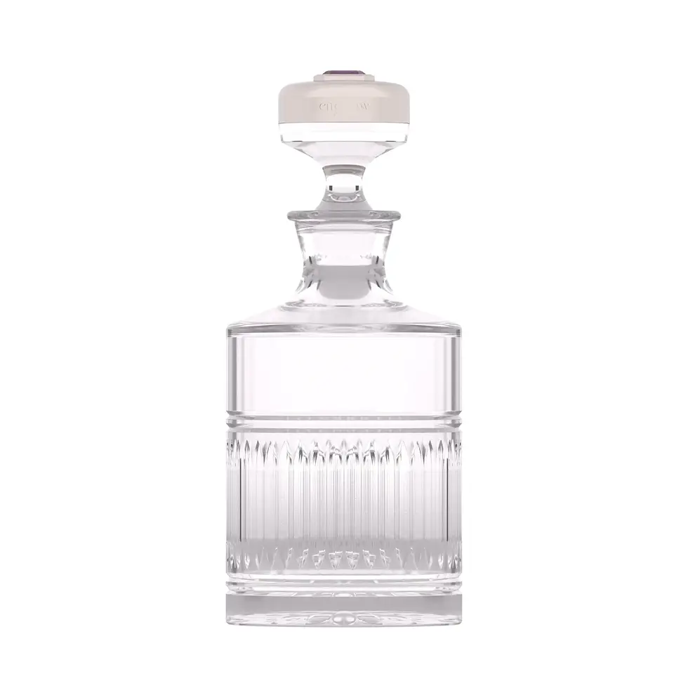 Thumbnail: Barchan - White Gold with Pink Amethyst