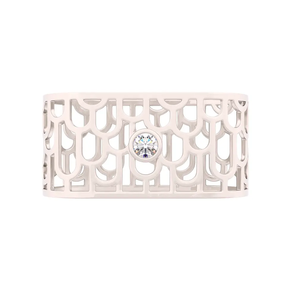 Thumbnail: Sands Art-Déco - Napkin Rings with Diamond