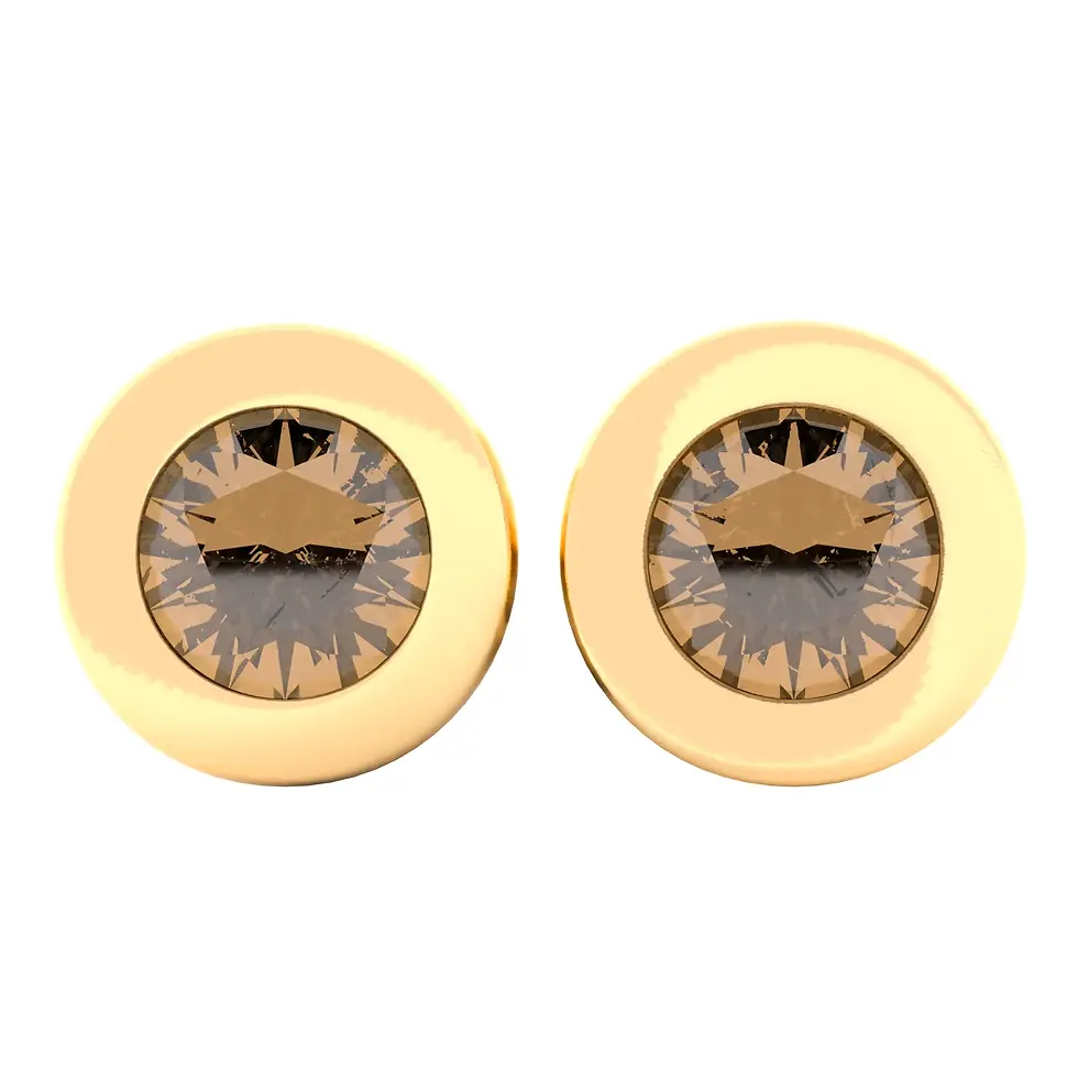 Thumbnail: Thanh - Chopsticks with Champagne Zircon - GIFT SET 2 pieces