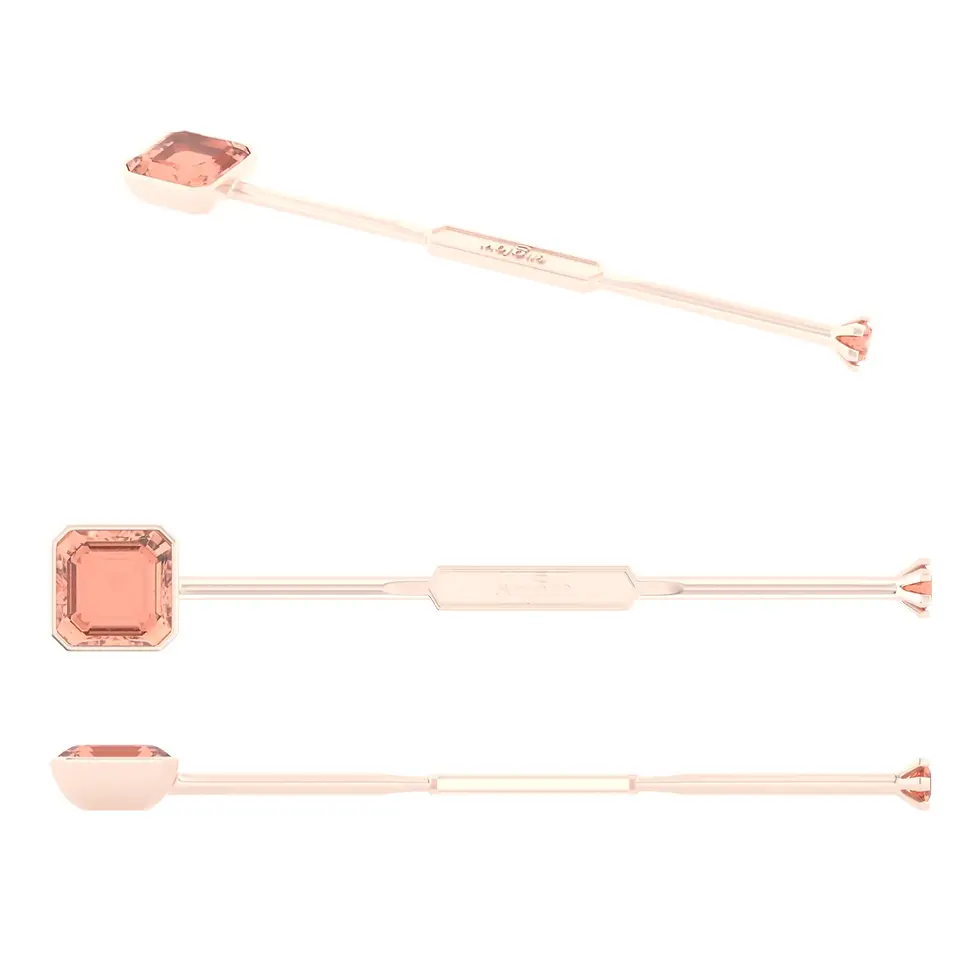 Miniaturbild: Viski Sitta - Whiskey Stirrer Sitta with Peach Tourmaline