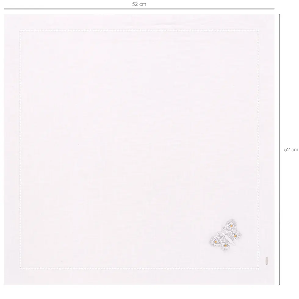 Thumbnail: Vlinder - White Gold with Golden Zircon