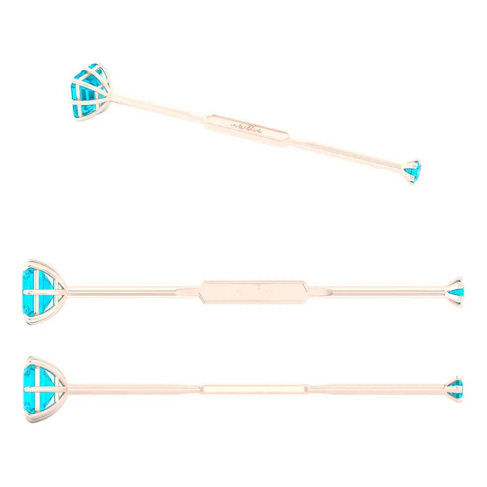 Thumbnail: Viski Saba - Whiskey Stirrer Saba with Sky Blue Topaz