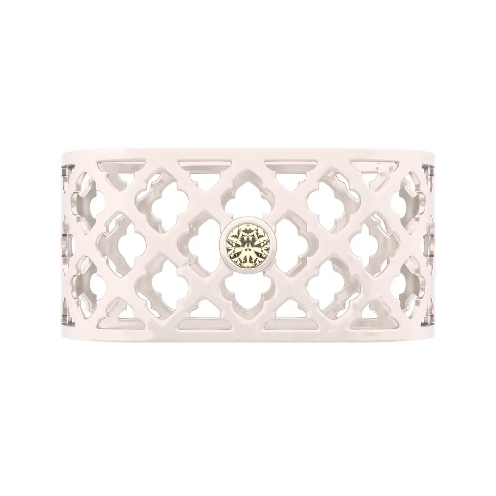 Thumbnail: Sands Oriental - Napkin Rings with Champagne Topaz - GIFT SET 2 pieces