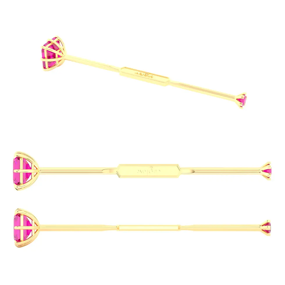 Miniaturbild: Viski Saba - Whiskey Stirrer Saba with Rhodolite Garnet