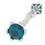 Thumbnail: Viski Saba - White Gold with Indicolite Tourmaline