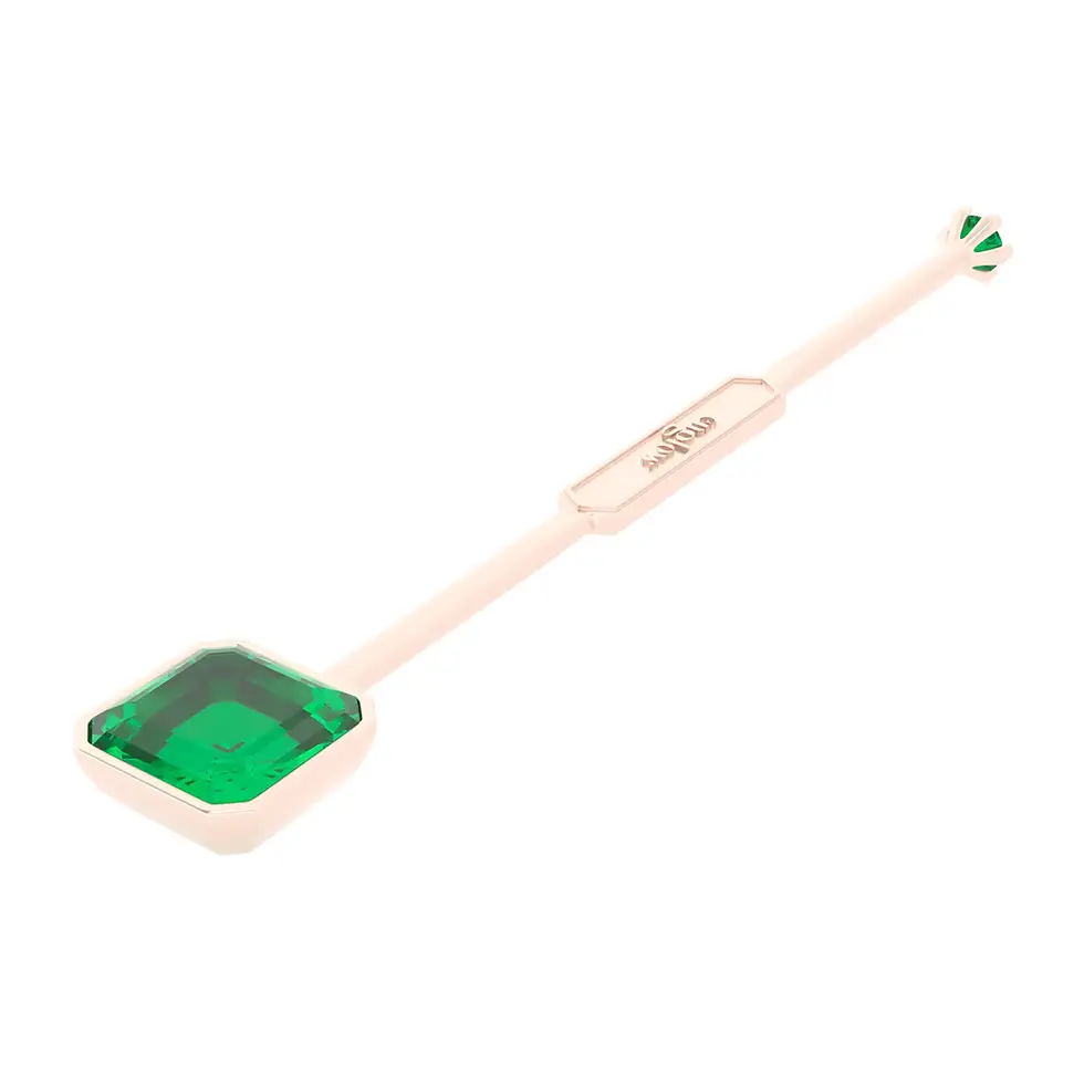 Miniaturbild: Viski Sitta - Whiskey Stirrer Sitta with Zambian Emerald - GIFT SET