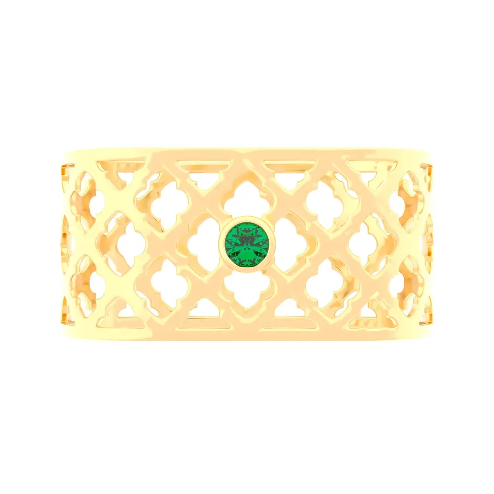 Miniaturbild: Sands Oriental - Yellow Gold with Zambian Emerald