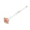 Thumbnail: Viski Saba - Whiskey Stirrer Saba with Peach Tourmaline