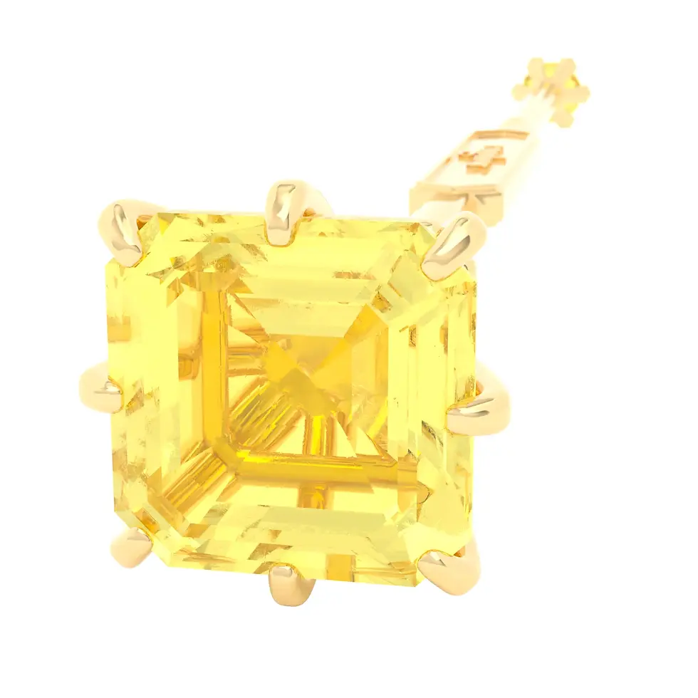 Miniaturbild: Viski Saba - Whiskey Stirrer Saba with Yellow Citrine