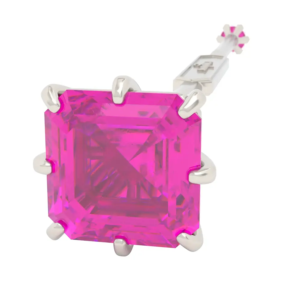 Miniaturbild: Viski Saba - White Gold with Rhodolite Garnet