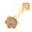 Miniaturbild: Viski Saba - Yellow Gold with Champagne Zircon