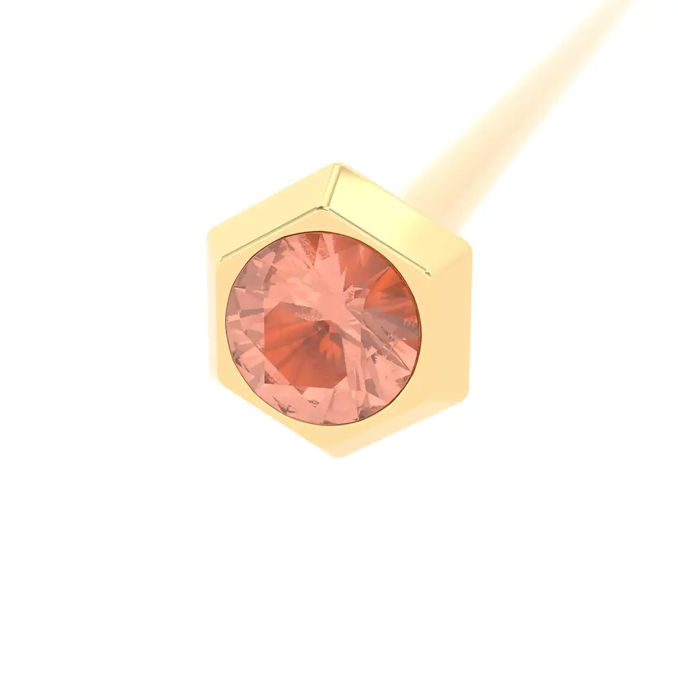 Miniaturbild: Coctel Saba - Cocktail Stirrer Saba with Peach Tourmaline