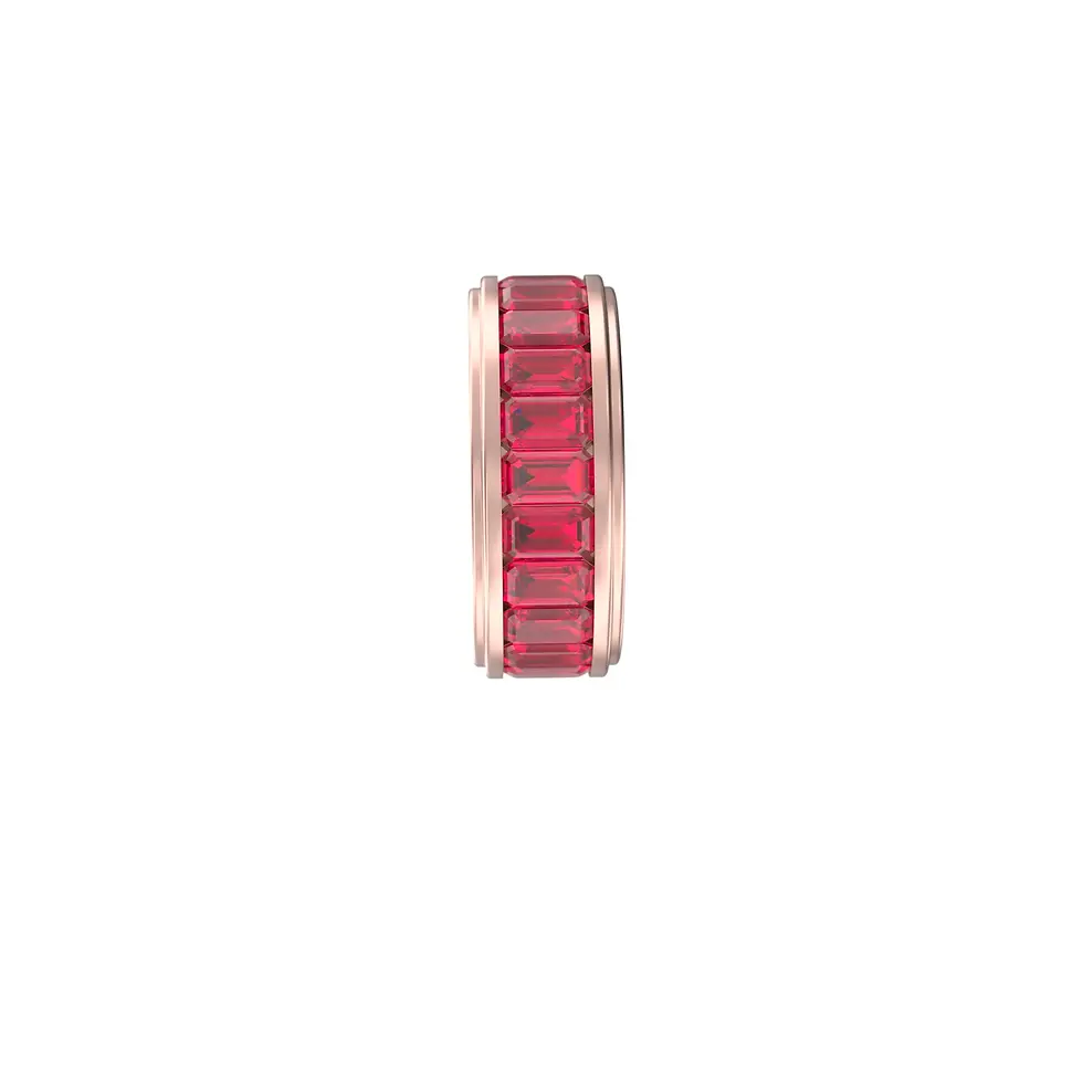 Thumbnail: Selva - Unisex Eternity Ring with Ruby