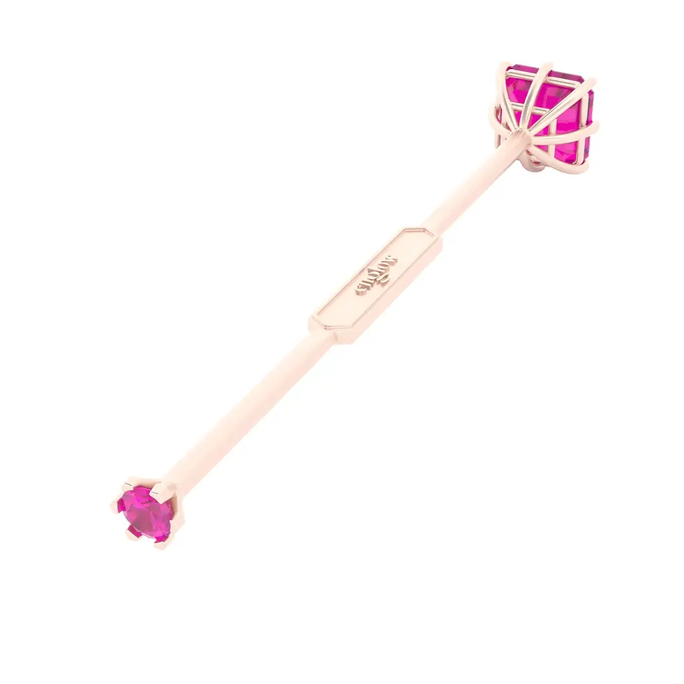 Miniaturbild: Viski Saba - Whiskey Stirrer Saba with Rhodolite Garnet