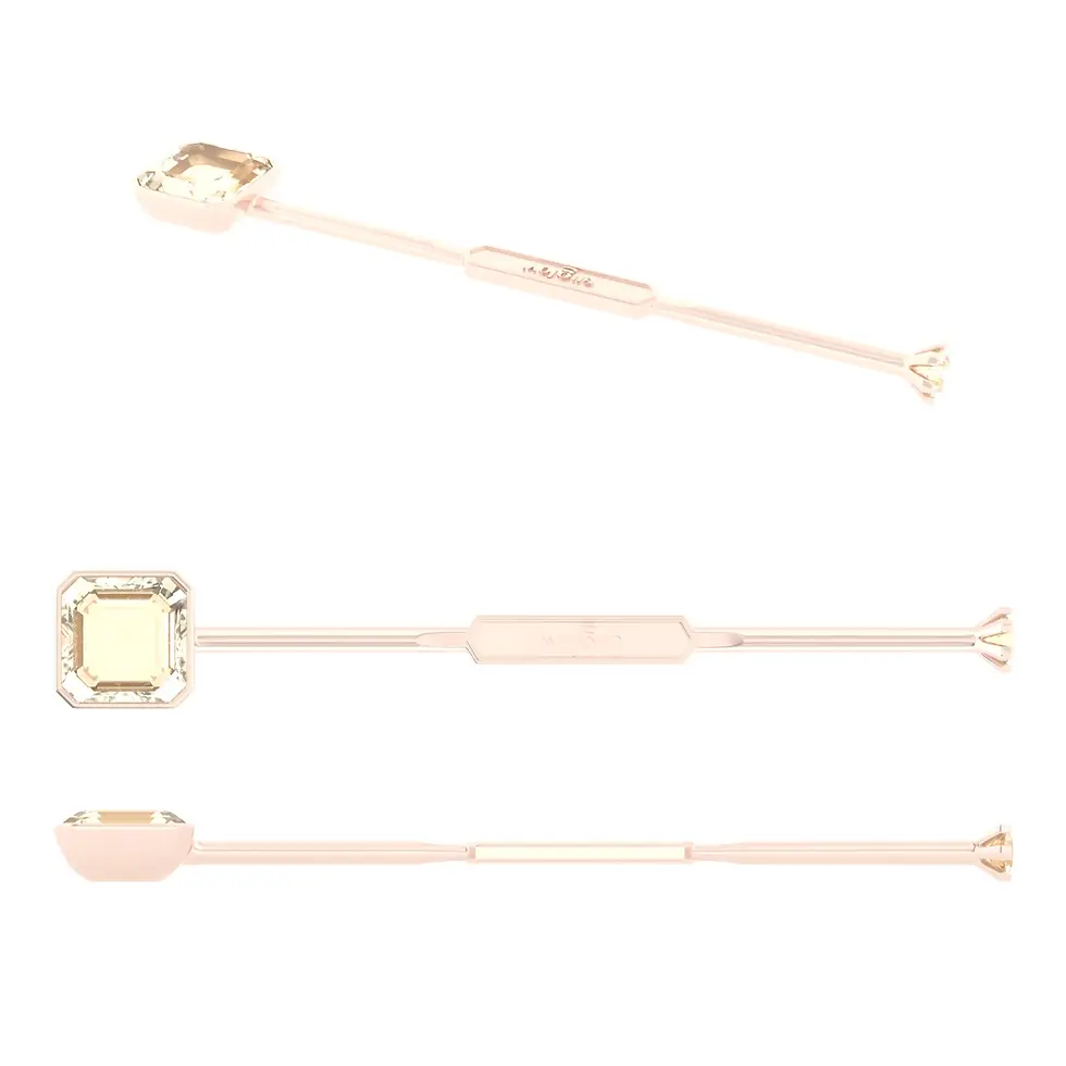 Thumbnail: Viski Sitta - Whiskey Stirrer Sitta with Peach Morganite