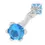 Miniaturbild: Viski Saba - Whiskey Stirrer Saba with Electric Blue Topaz
