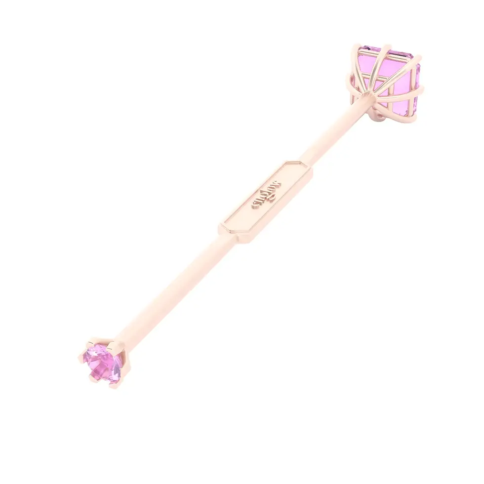 Miniaturbild: Viski Saba - Whiskey Stirrer Saba with Pink Amethyst