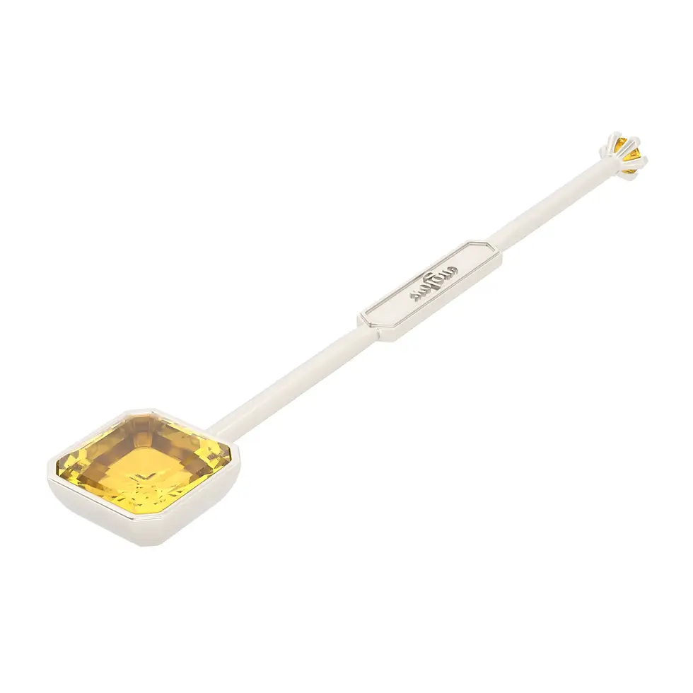 Thumbnail: Viski Sitta - Whiskey Stirrer Sitta with Yellow Tourmaline
