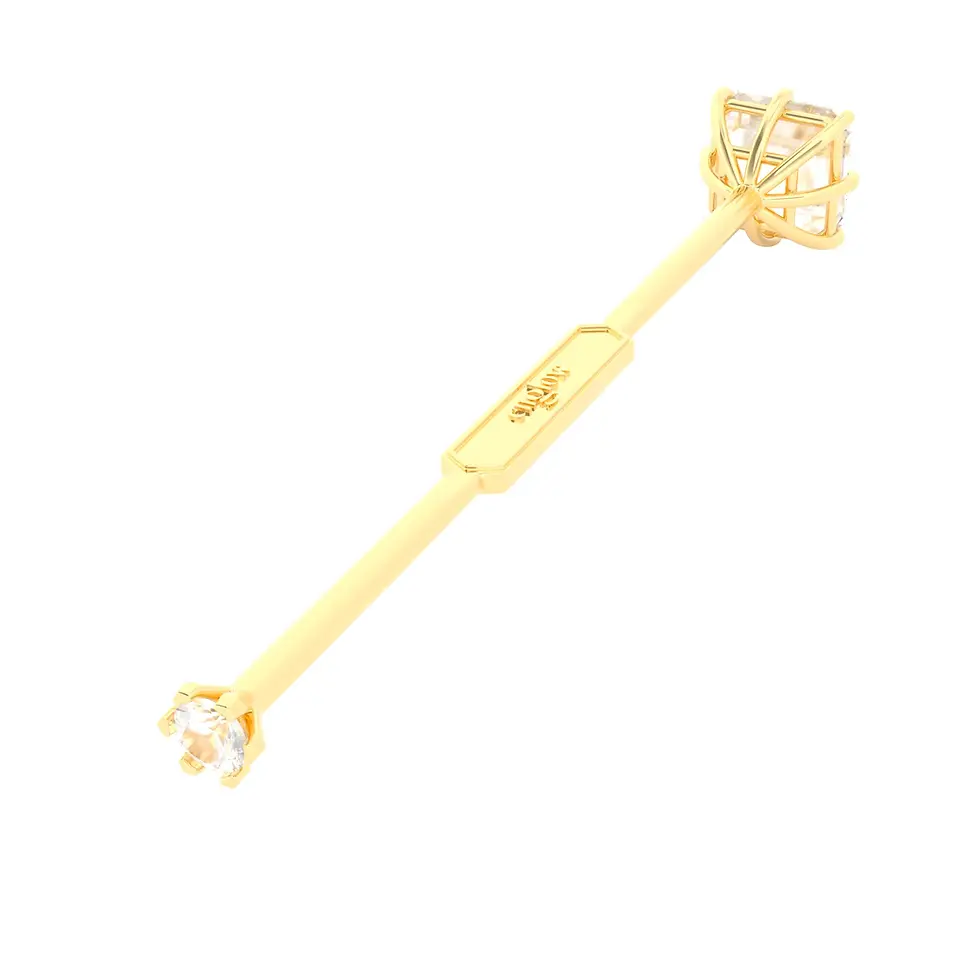 Thumbnail: Viski Saba - Whiskey Stirrer Saba with White Zircon