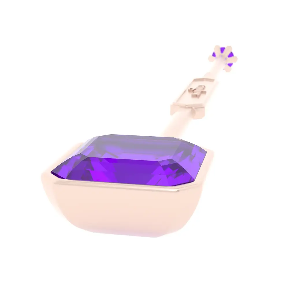 Miniaturbild: Viski Sitta - Rose Gold with Purple Amethyst