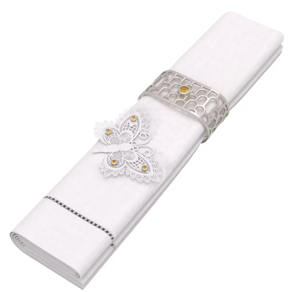 Miniaturbild: Vlinder - White Gold with Yellow Tourmaline