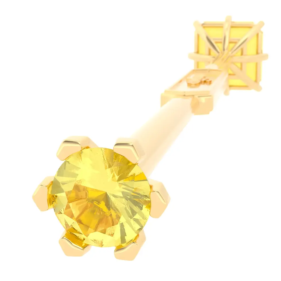 Thumbnail: Viski Saba - Whiskey Stirrer Saba with Yellow Citrine