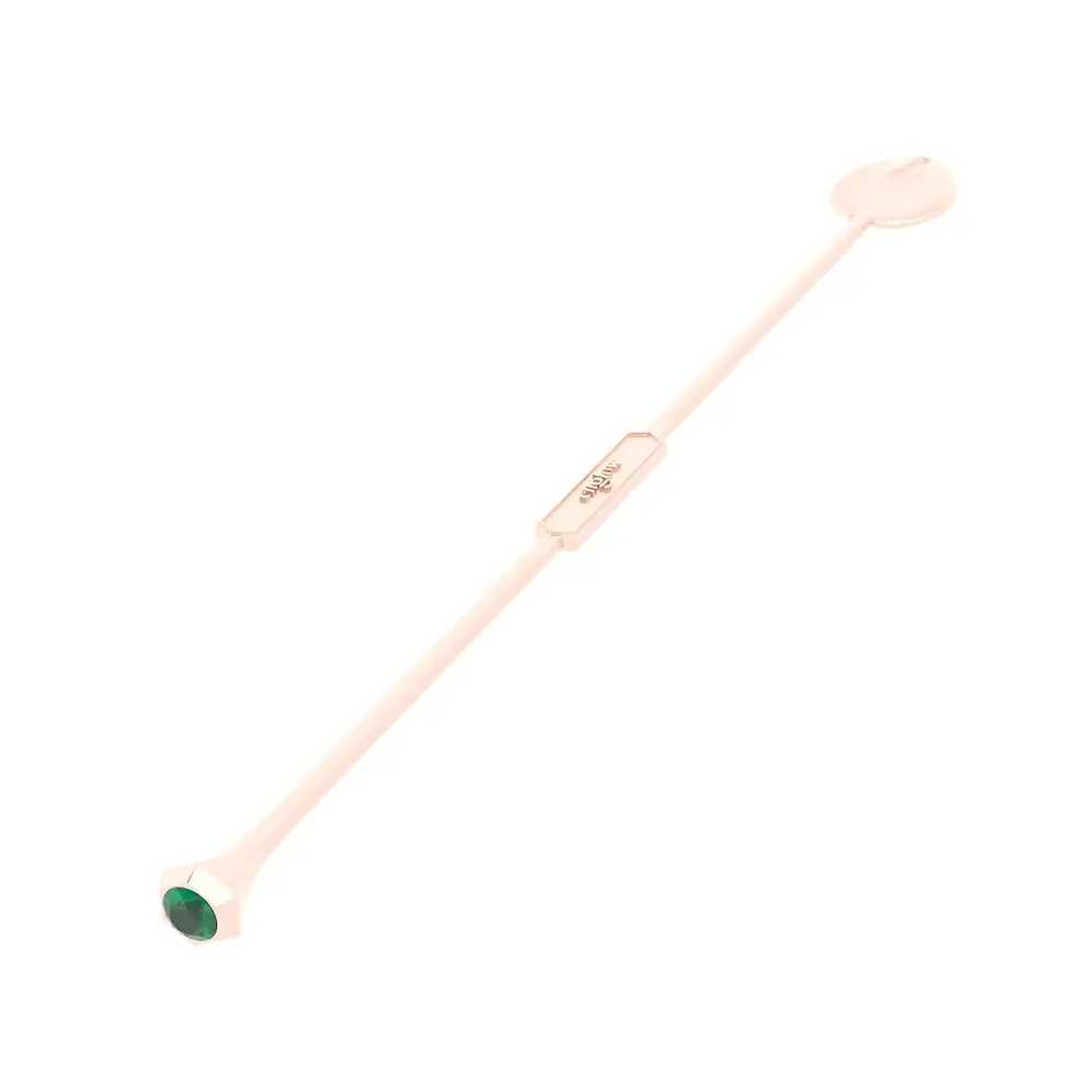 Coctel Sitta - Rose Gold with Green Tourmaline