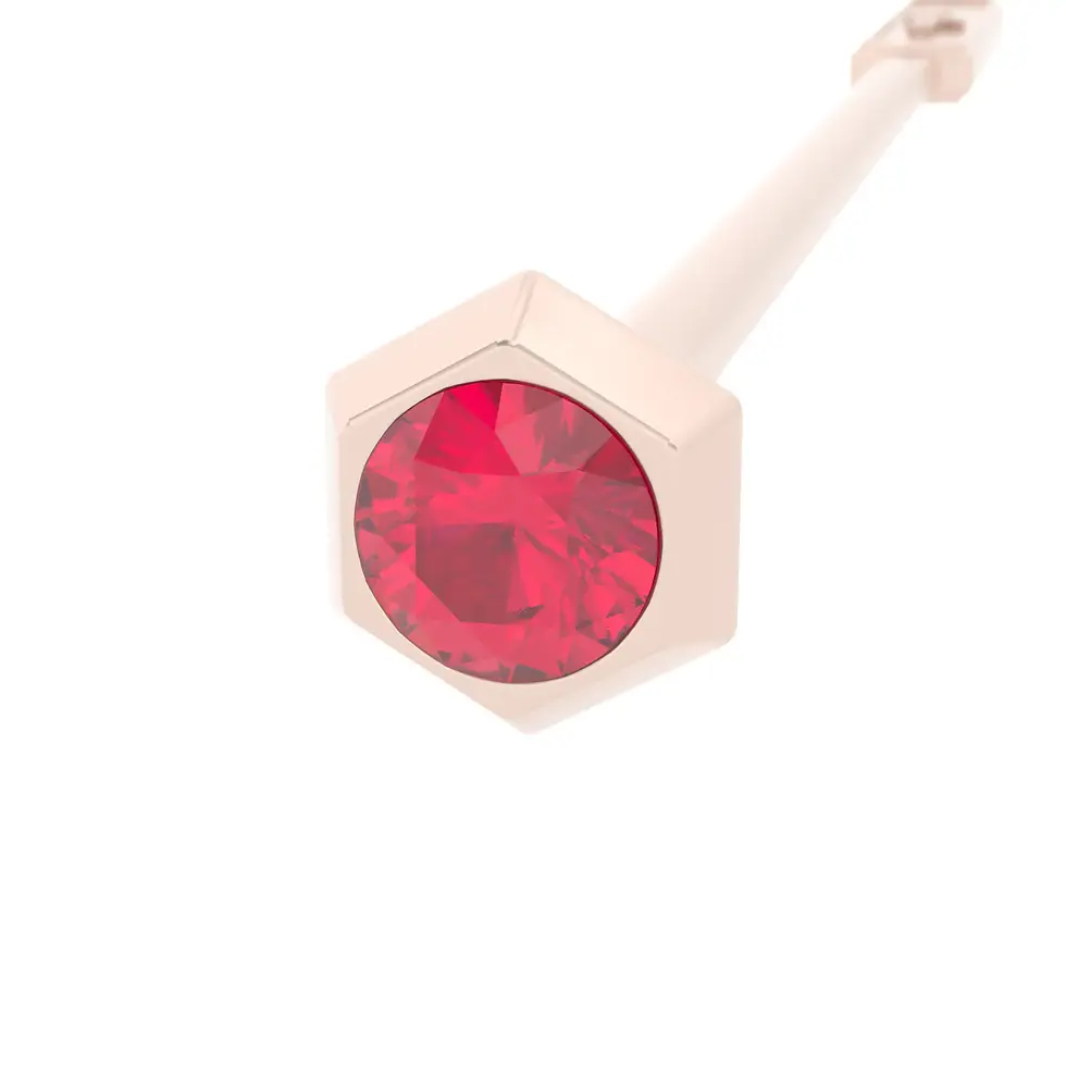 Miniaturbild: Coctel Sitta - Rose Gold with Ruby