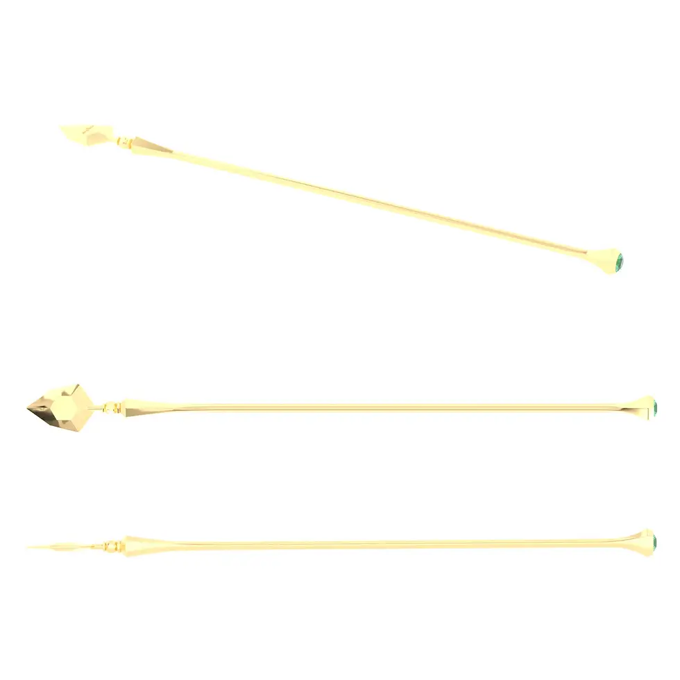 Miniaturbild: Coctel Saba - Cocktail Stirrer Saba with Green Sapphire