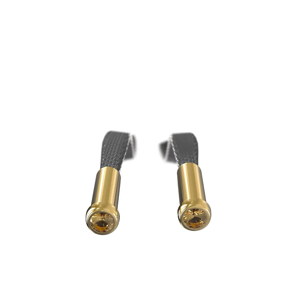 Thumbnail: HUPPU Hoodie - black, Yellow Gold with Whiskey Quartz