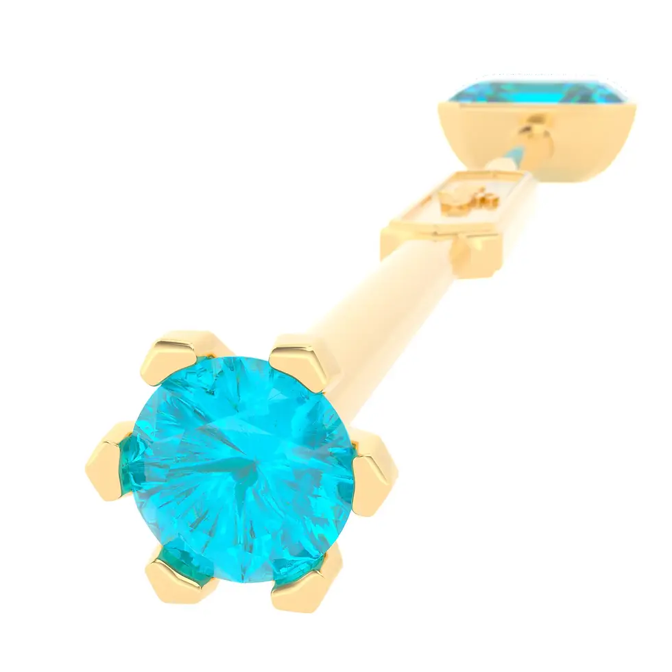 Miniaturbild: Viski Sitta - Whiskey Stirrer Sitta with Blue Zircon