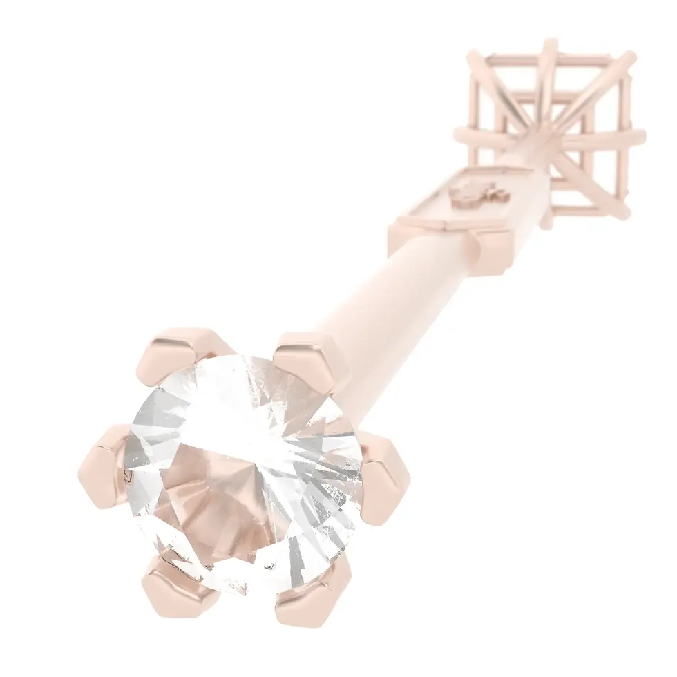 Thumbnail: Viski Saba - Rose Gold with White Quartz