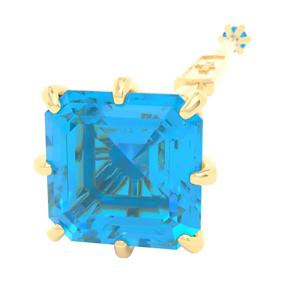 Miniaturbild: Viski Saba - Whiskey Stirrer Saba with Santa Maria Aquamarine