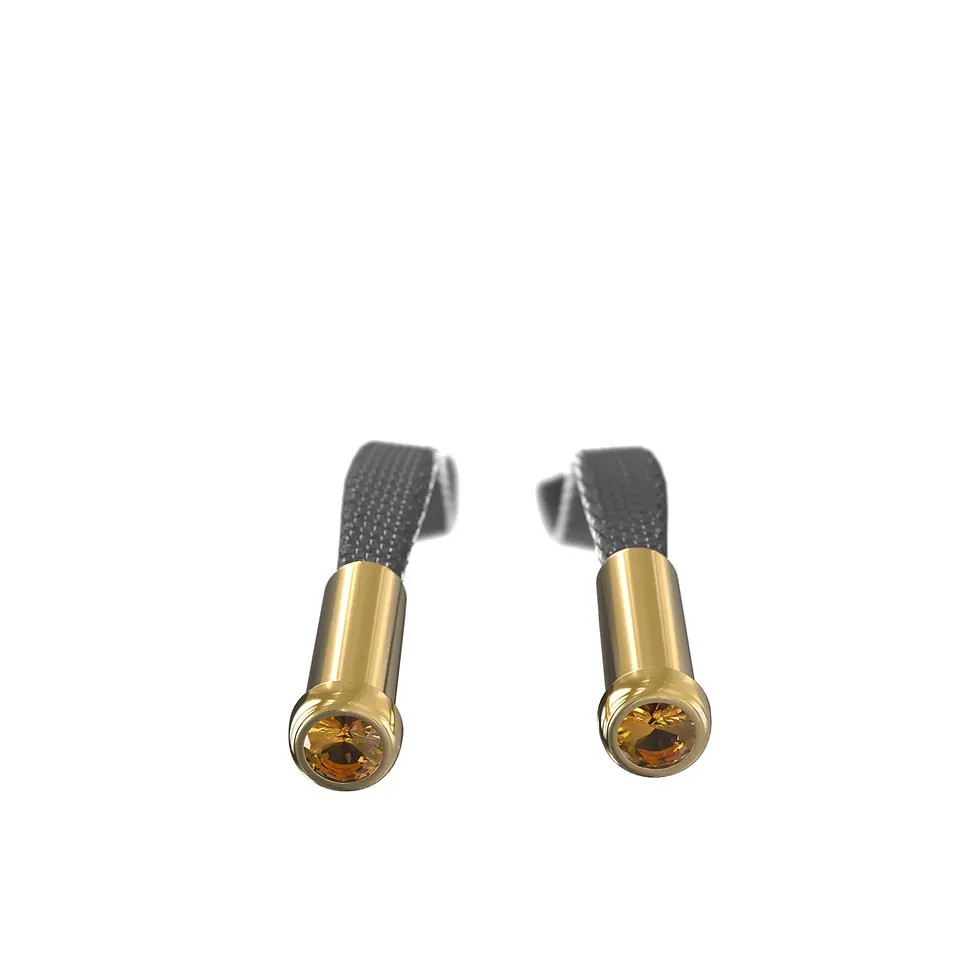 Thumbnail: HUPPU Hoodie - black, Yellow Gold with Madeira Citrine