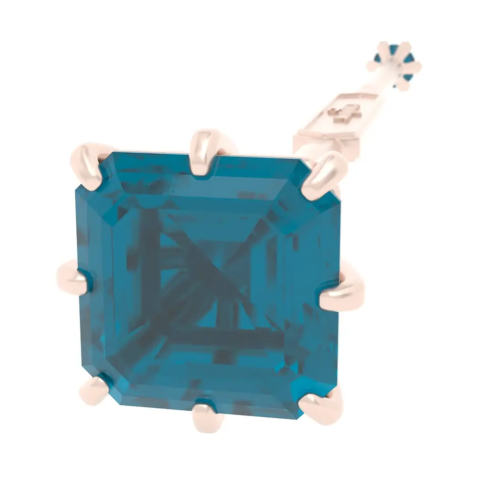 Miniaturbild: Viski Saba - Whiskey Stirrer Saba with Indicolite Tourmaline