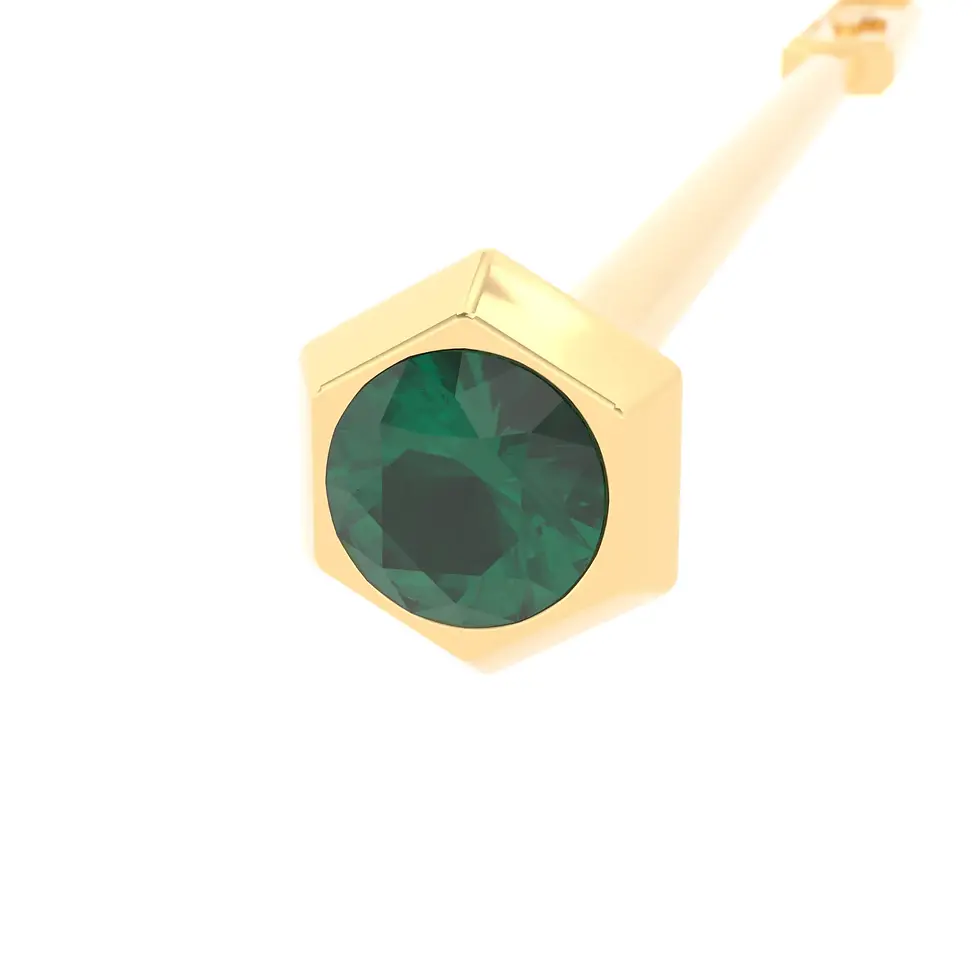Miniaturbild: Coctel Sitta - Yellow Gold with Columbian Emerald