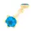Thumbnail: Viski Sitta - Yellow Gold with Swiss Blue Topaz