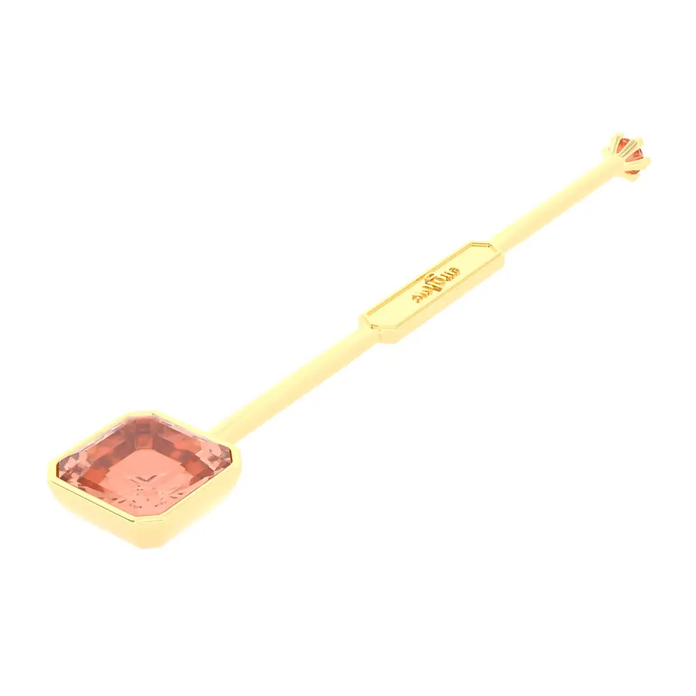 Miniaturbild: Viski Sitta - Whiskey Stirrer Sitta with Peach Tourmaline