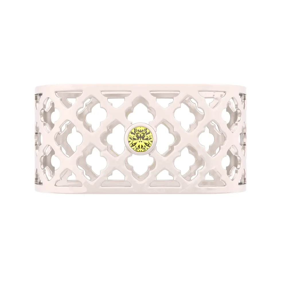 Thumbnail: Sands Oriental - Napkin Rings with Yellow Sapphire - GIFT SET 2 pieces