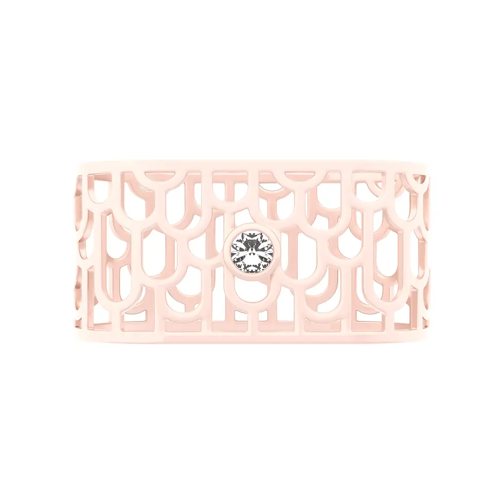 Miniaturbild: Sands Art-Déco - Napkin Rings with White Quartz - GIFT SET 2 pieces