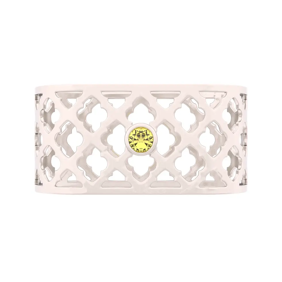 Miniaturbild: Sands Oriental - White Gold with Yellow Citrine