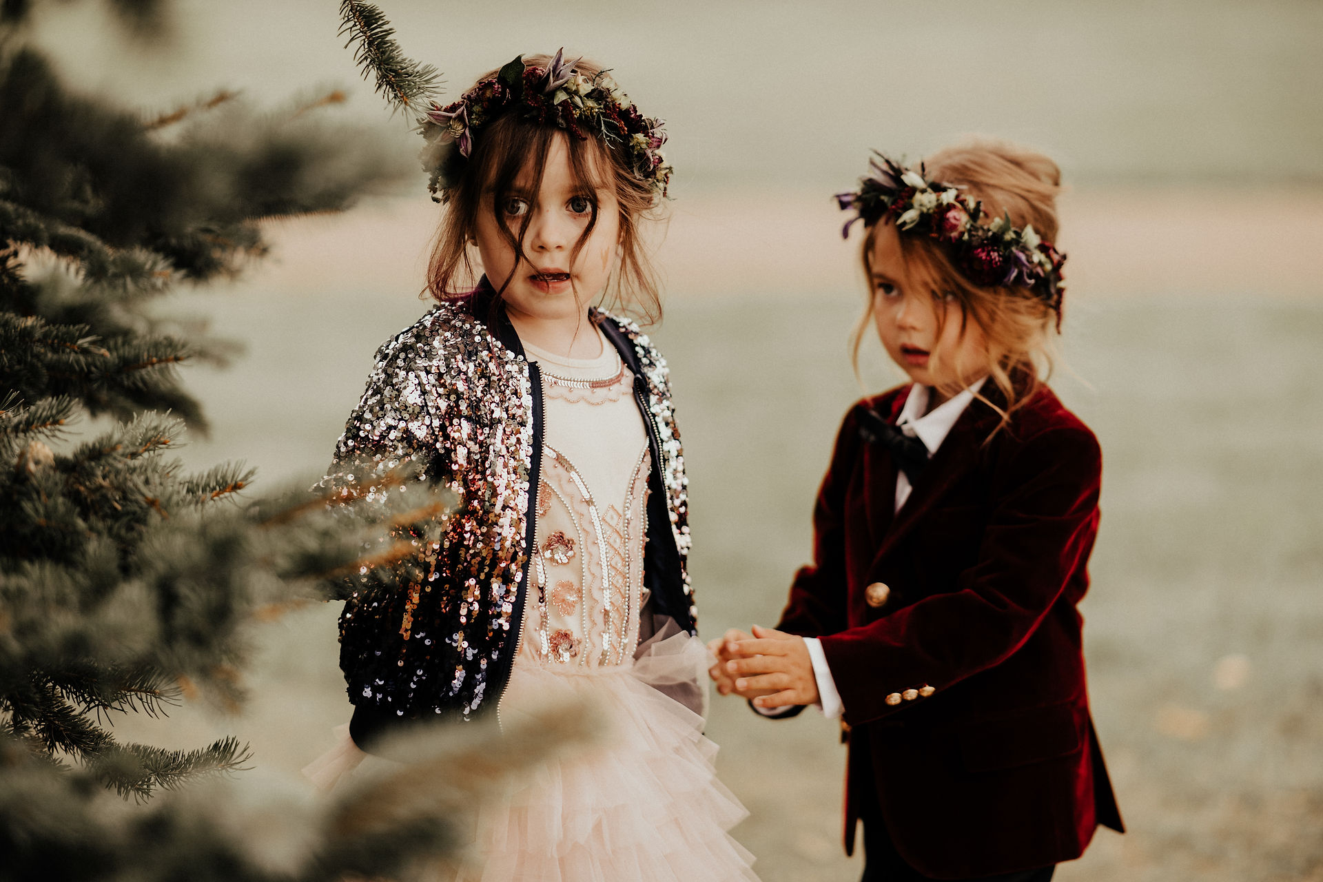 elfish flower people dresses for a wedding